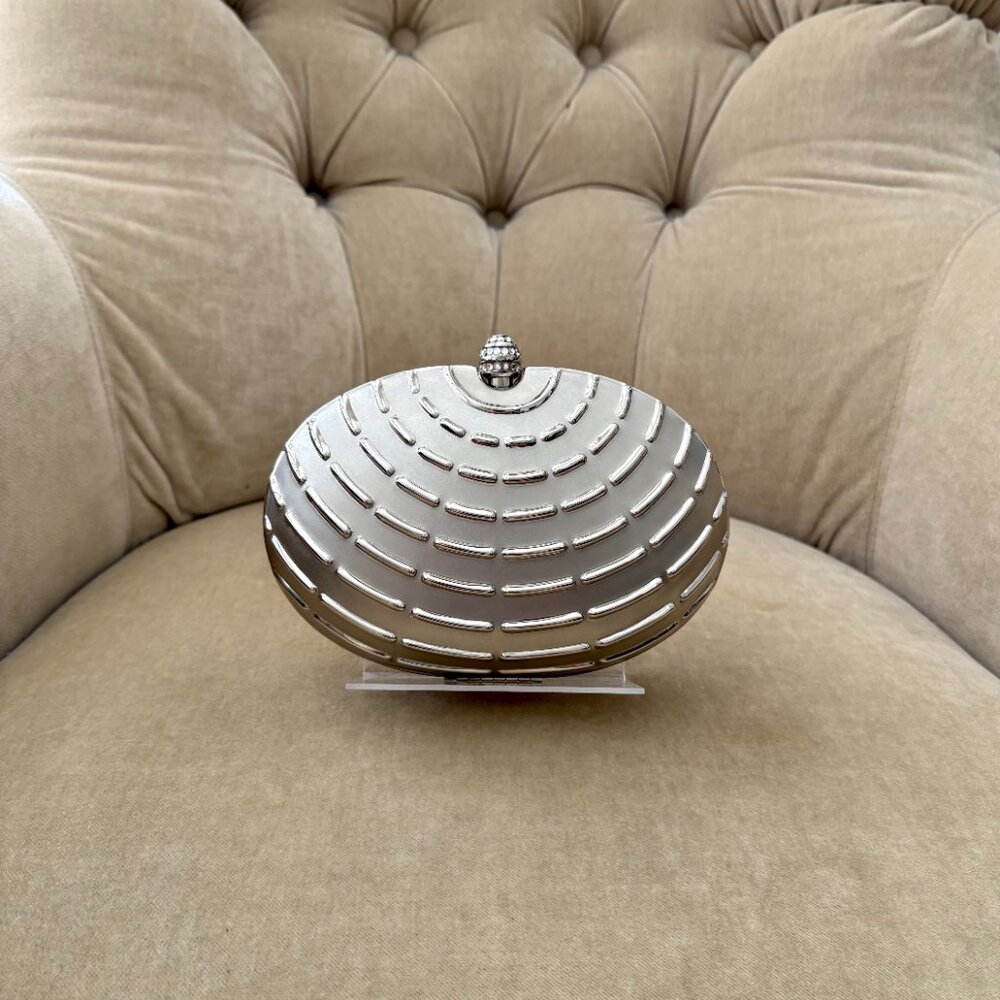 Auth CACHE Crystal Hard Shell Shoulder Clutch Min… - image 7